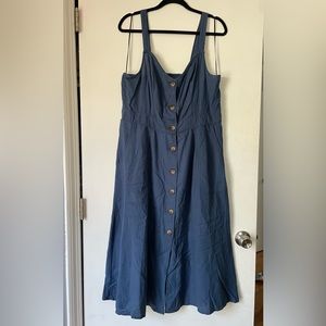 a.n.a. Blue Midi Sundress